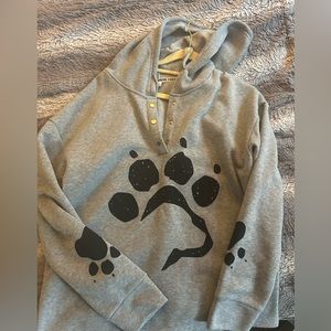 Exclusion brand paw print hoodie BRAND NEW